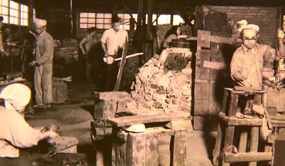 昭和20年代の工房の様子